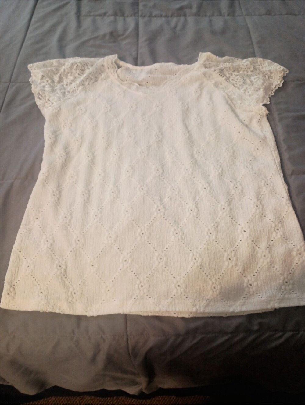 Women's white blouse size xl